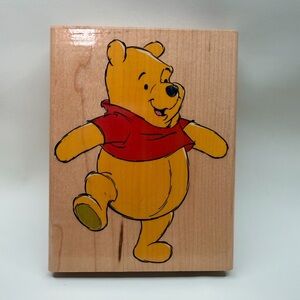 Disney Winnie the Pooh Wooden block stamp, for arts and crafts